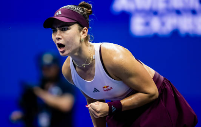 Iva Jovic celebrates after defeating Alex Eala at the 2026 US Open