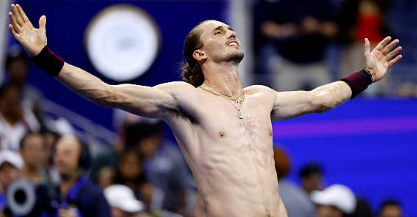 Alexander Zverev celebrates his second round win at the US Open 2026